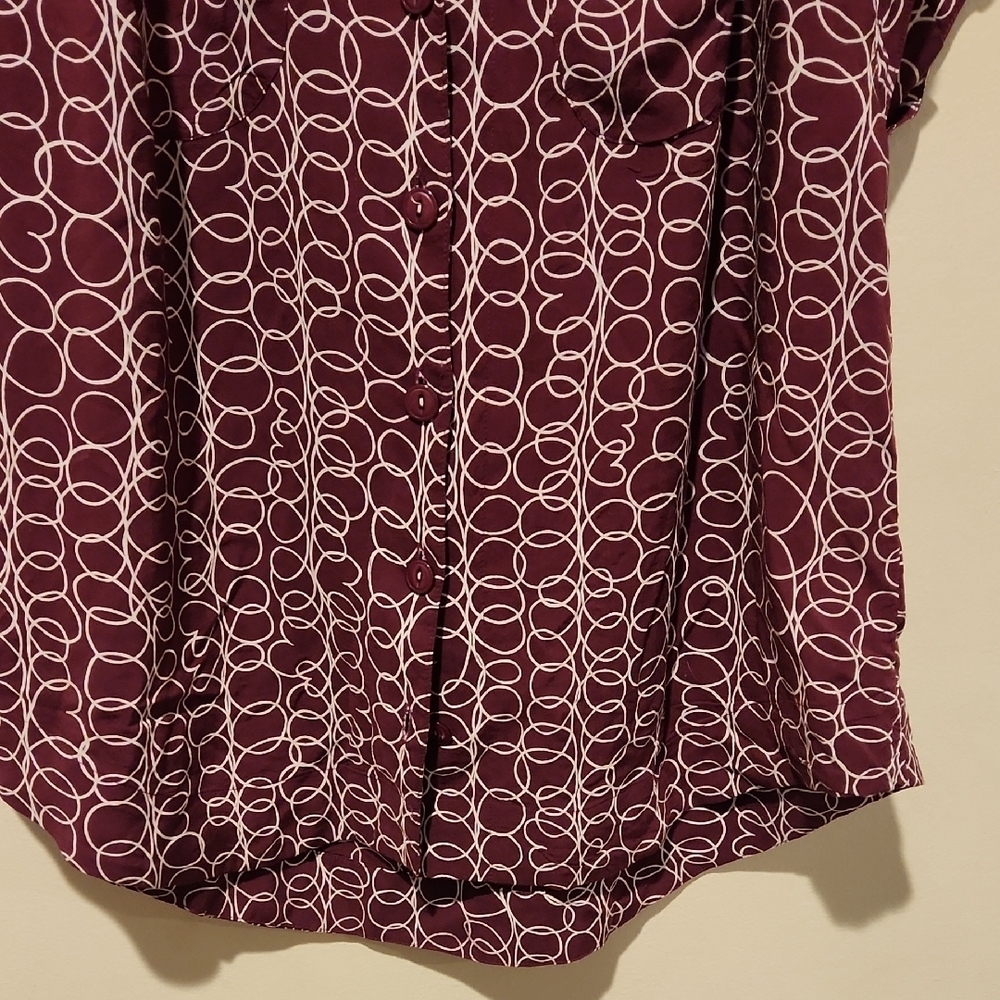 ❤️ ANTHROPOLOGIE MAEVE BUTTON DOWN RAFFINE TOP, SMALL View 6